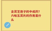 含灵芝孢子的中成药？六味五灵片的作用是什么
