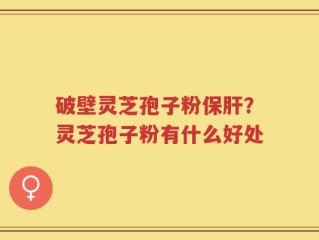 破壁灵芝孢子粉保肝？灵芝孢子粉有什么好处