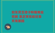 敖东灵芝孢子粉服用后犯困 是正常反应还是另有原因