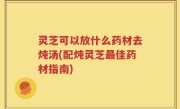 灵芝可以放什么药材去炖汤(配炖灵芝最佳药材指南)