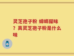 灵芝孢子粉 蟑螂屎味？真灵芝孢子粉是什么味