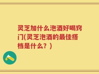 灵芝加什么泡酒好喝窍门(灵芝泡酒的最佳搭档是什么？)