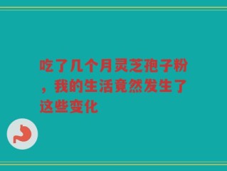 吃了几个月灵芝孢子粉，我的生活竟然发生了这些变化
