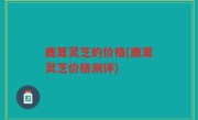 鹿茸灵芝的价格(鹿茸灵芝价格测评)
