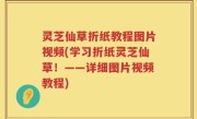 灵芝仙草折纸教程图片视频(学习折纸灵芝仙草！——详细图片视频教程)