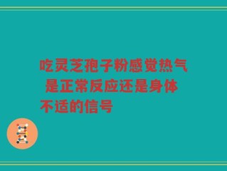 吃灵芝孢子粉感觉热气 是正常反应还是身体不适的信号
