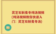 灵芝石斛麦冬炖汤视频(炖汤视频教你快速入门：灵芝石斛麦冬汤)