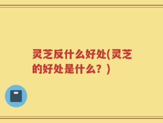 灵芝反什么好处(灵芝的好处是什么？)