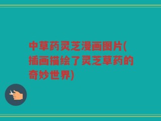 中草药灵芝漫画图片(插画描绘了灵芝草药的奇妙世界)