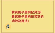 黄芪栀子黑枸杞灵芝(黄芪栀子黑枸杞灵芝的功效及用法)