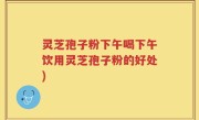 灵芝孢子粉下午喝下午饮用灵芝孢子粉的好处)