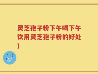 灵芝孢子粉下午喝下午饮用灵芝孢子粉的好处)