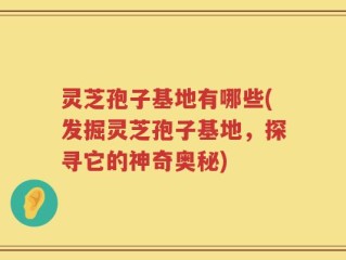 灵芝孢子基地有哪些(发掘灵芝孢子基地，探寻它的神奇奥秘)
