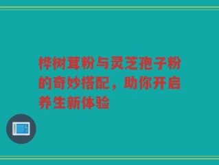 桦树茸粉与灵芝孢子粉的奇妙搭配，助你开启养生新体验