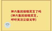 神六集团捐赠灵芝了吗(神六集团捐赠灵芝，呼吁关注公益义举)