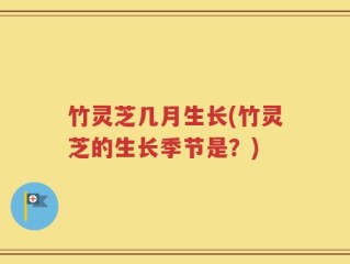 竹灵芝几月生长(竹灵芝的生长季节是？)