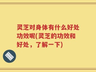 灵芝对身体有什么好处功效呢(灵芝的功效和好处，了解一下)