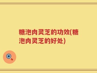糖泡肉灵芝的功效(糖泡肉灵芝的好处)