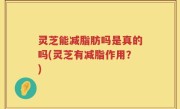 灵芝能减脂肪吗是真的吗(灵芝有减脂作用？)