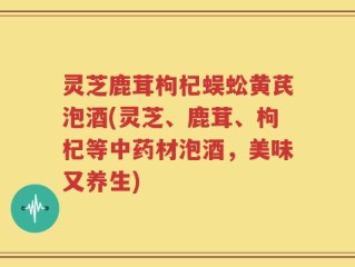 灵芝鹿茸枸杞蜈蚣黄芪泡酒(灵芝、鹿茸、枸杞等中药材泡酒，美味又养生)