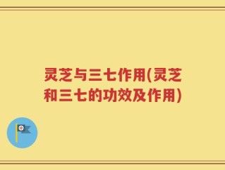 灵芝与三七作用(灵芝和三七的功效及作用)