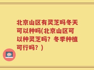 北京山区有灵芝吗冬天可以种吗(北京山区可以种灵芝吗？冬季种植可行吗？)
