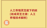 人工养殖灵芝底下的纸(纸成灵芝之源：人工养殖技术解析)