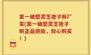 紫一破壁灵芝孢子粉厂家(紫一破壁灵芝孢子粉正品供应，放心购买！)