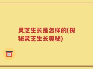 灵芝生长是怎样的(探秘灵芝生长奥秘)