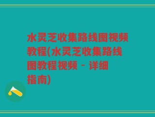 水灵芝收集路线图视频教程(水灵芝收集路线图教程视频 - 详细指南)