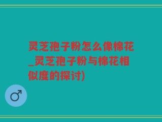 灵芝孢子粉怎么像棉花_灵芝孢子粉与棉花相似度的探讨)