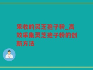 采收的灵芝孢子粉_高效采集灵芝孢子粉的创新方法