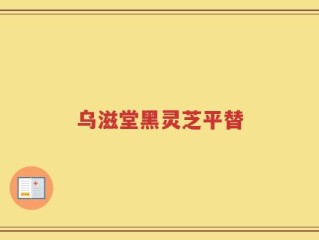 乌滋堂黑灵芝平替