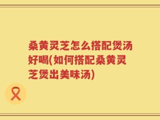 桑黄灵芝怎么搭配煲汤好喝(如何搭配桑黄灵芝煲出美味汤)