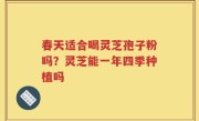春天适合喝灵芝孢子粉吗？灵芝能一年四季种植吗