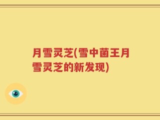 月雪灵芝(雪中菌王月雪灵芝的新发现)