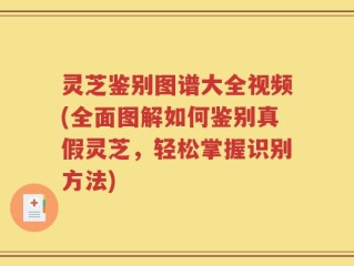 灵芝鉴别图谱大全视频(全面图解如何鉴别真假灵芝，轻松掌握识别方法)