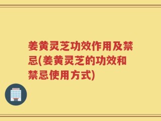 姜黄灵芝功效作用及禁忌(姜黄灵芝的功效和禁忌使用方式)