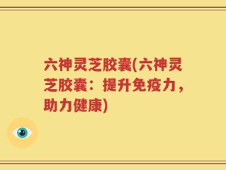 六神灵芝胶囊(六神灵芝胶囊：提升免疫力，助力健康)