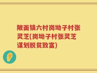 陂面镇六村岗坳子村张灵芝(岗坳子村张灵芝谋划脱贫致富)