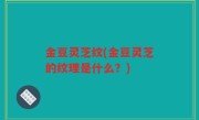 金豆灵芝纹(金豆灵芝的纹理是什么？)