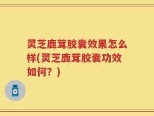 灵芝鹿茸胶囊效果怎么样(灵芝鹿茸胶囊功效如何？)