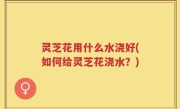灵芝花用什么水浇好(如何给灵芝花浇水？)
