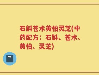石斛苍术黄柏灵芝(中药配方：石斛、苍术、黄柏、灵芝)