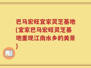 巴马宏旺宜家灵芝基地(宜家巴马宏旺灵芝基地重现江南水乡的美景)