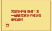 灵芝孢子粉 壹健？紫一破壁灵芝孢子粉到哪里买最好