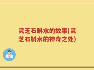 灵芝石斛水的故事(灵芝石斛水的神奇之处)