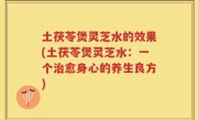 土茯苓煲灵芝水的效果(土茯苓煲灵芝水：一个治愈身心的养生良方)