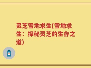 灵芝雪地求生(雪地求生：探秘灵芝的生存之道)