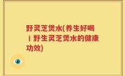 野灵芝煲水(养生好喝丨野生灵芝煲水的健康功效)